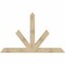 Ekena Millwork Saratoga Rough Sawn Timber Gable Bracket, Douglas Fir, 84"W x 53"H x 6"D x 6"F, 15/12 Pitch GBW084X53X0606SAR00RDF - alternate 1